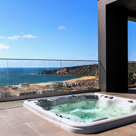 Apartment Infinity View - Luxury Big Pool And Jacuzzi Nazare